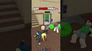 GUN DOWN TROLL IN MM2 #mm2 #roblox #robloxshorts #shorts