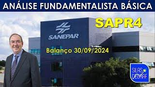 SAPR4 - CIA SANEAMENTO DO PARANÁ - SANEPAR S/A. ANÁLISE FUNDAMENTALISTA BÁSICA PROF. SILAS DEGRAF