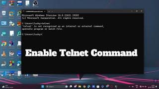 How To Enable Telnet Command || CMD || Window 11 || 2023 || @D_rkCoderLucky
