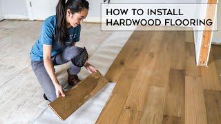 How To Install Hardwood Flooring (For Beginners!)