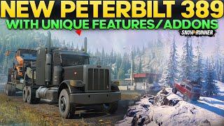 New Heavy Duty Truck Peterbilt 389 in SnowRunner with Unique Features and Add-ons