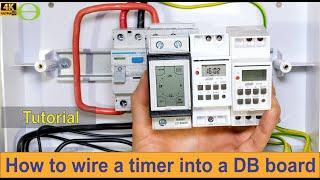 How to wire a timer switch into a DIN rail distribution board (South Africa)