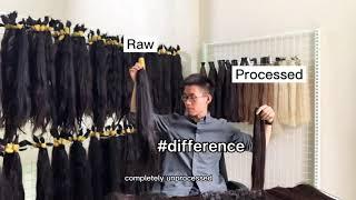 Difference between raw Vietnamese hair and Processed remy hair