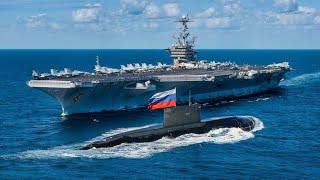 A Russian Submarine SURFACES NEXT TO a US Aircraft Carrier, Then THIS Happened...