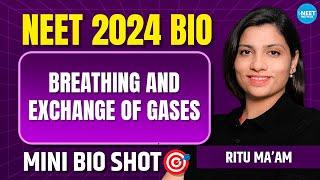 Breathing & Exchange Of Gases Class 11 Bio Mini Shot | NEET 2024 Biology | Ritu Rattewal