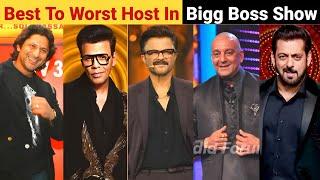 Top 7 Host Of Bigg Boss Reality Show. Worst To Best Host In Bigg Boss Show.