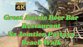 BEST BEACH NEAR PATTAYA NA JOMTIEN #Drifters Cafe #Lowseason Walkabout #Aussielife Meat Pies ,Pizza