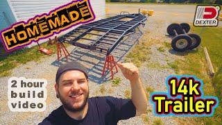 How To Build a Homemade 14k Car / Equipment Trailer (2 hour build video)