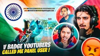 V Badge Youtuber  Laka Gamer Called Me A Hacker On Live  The Truth Exposed ! Garena Free Fire