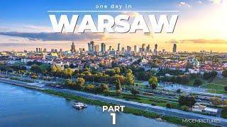 ONE DAY IN WARSAW (POLAND)  PART 1 | 4K 60FPS | There is so much to see in this beautiful city!