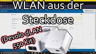 Devolo dLAN 550 WiFi Installation (Powerline Starter Kit einrichten)