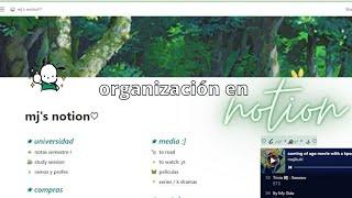 cómo me organizo en notion + plantillas aesthetic