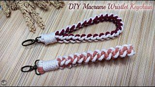 DIY Macrame Wristlet Keychain | How to Make Macrame Keychain