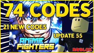 21 NEW CODES74 WORKING CODES for ANIME FIGHTERS SIMULATORUpdate 55Roblox 2024 