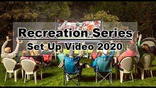 Outdoor Theater Systems Recreation Series Set Up Video 2020