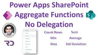 PowerApps delegation warning CountRows SharePoint