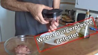 Weber Burgerpresse – schnell und einfach 20 Burger zaubern :) [Weber Q 1200]