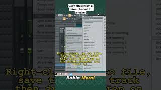 Copy effects from a mixer channel to another || FL Studio Tutorial  #flstudiotutorial #shorts