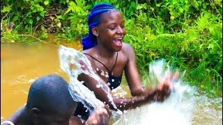 Girls bathing in an African village must watch this@DeeMwango @diana_kemmy