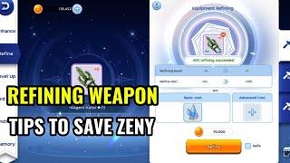 RAGNAROK M CLASSIC | REFINING WEAPON TIPS THAT CAN SAVE YOU A LOT OF ZENY