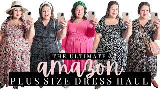 HUGE Plus Size Amazon Haul | 9 PLUS SIZE Amazon Dresses That Are TRUE TO SIZE!