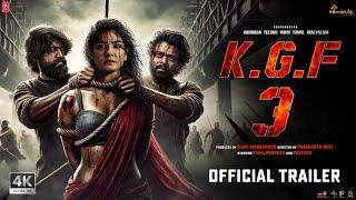 K.G.F: Chapter 3 - Hindi Trailer | Rocking Star Yash | Prabhas, Raveena Tandon, Prashanth Neel, 2024