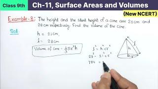 Class 9th chapter 11 Surface Areas and Volumes Example 8 NCERT New Book CBSE pattern syllabus