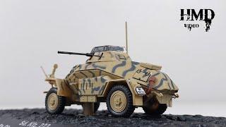 German Wehrmacht Armoured Car Sd.Kfz.222, Leichter Panzerspähwagen, DeAgostini 1:72 Diecast Model