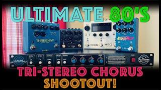 ULTIMATE 80's TRI STEREO CHORUS SHOOTOUT! | TERC, NewWave, Tricerachorus & Threeway