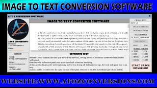 Cursive JPEG Image To Notepad Conversion Software | JPEG To Text Conversion Software