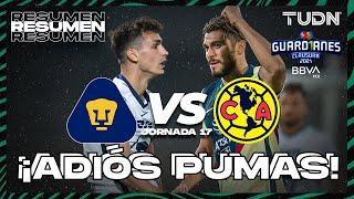 Resumen | Pumas vs América | Torneo Guard1anes 2021 BBVA MX J17 | TUDN