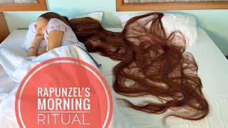 Rapunzel’s Morning Ritual – Taming Her Damp, Super-Long Hair (PREVIEW)