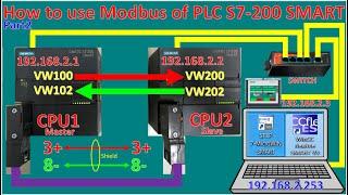 How to implement PLC S7-200 Smart with Modbus communication Part2