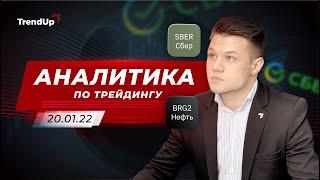 Как заработать на нефти, сбербанке? Аналитика по трейдингу от TrendUp [20 января]. Фьючерсы, форекс