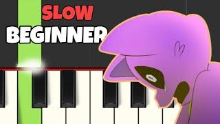 You Lied (CatNap's Theme)| SLOW BEGINNER PIANO TUTORIAL