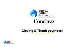 Drupal India Association's Virtual Conclave 2020 | Closing & Thank you by Prasad Shirgaonkar