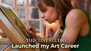 How to Make a TINY Art Studio ‍ For People with No Space