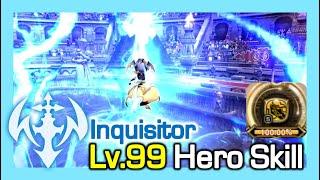 Lv99 Inquisitor Hero Skill (New) / The info how Gauge% per skill / Dragon Nest Korea (2023 June)