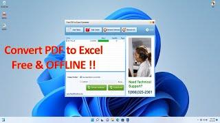 How to Convert PDF Files to Excel Offline