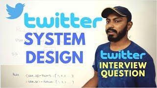 Twitter system design | twitter Software architecture | twitter interview questions