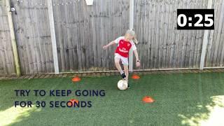 Football drills at home: Side Sole Rolls (5-9 year olds)