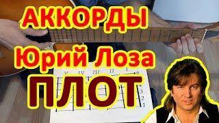 ПЛОТ Аккорды  ЮРИЙ ЛОЗА  Разбор песни на гитаре  Гитарный бой для начинающих