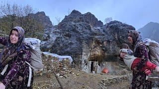 Rainy day of a nomadic mother | Love and hope in the heart of the mountains" ️️