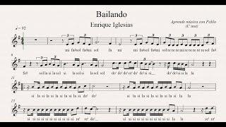 BAILANDO: (flauta, violín, oboe...) (partitura con playback)