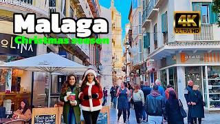 SPAIN: MALAGA'S Amazing 4K CHRISTMAS Tour in Costa Del Sol!