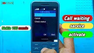 How to activate call waiting on Nokia 130 music //call waiting setting