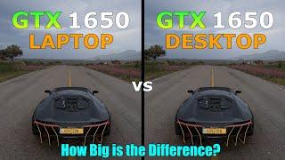 GTX 1650 Laptop vs GTX 1650 Desktop - Test in 8 Games in 2023 - How Big is the Difference?