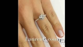 1.50 ct Round Diamond "Hidden Halo" Engagement Ring