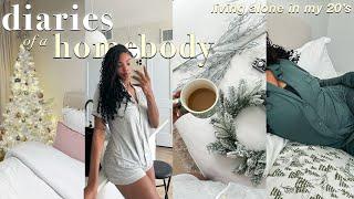 COZY HOME VLOG ️ | decorating my first apartment + enjoying my rent + missing home + meal prep