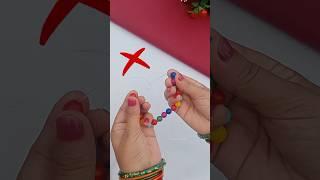 How to knot elastic bracelet #priyazkorner #diybracelet #shorts #diy